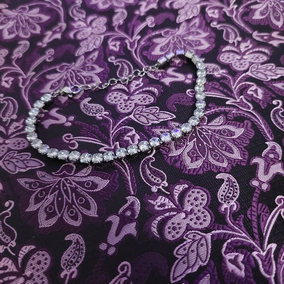 Silver Tennis Bracelet - Picture 10 of 14